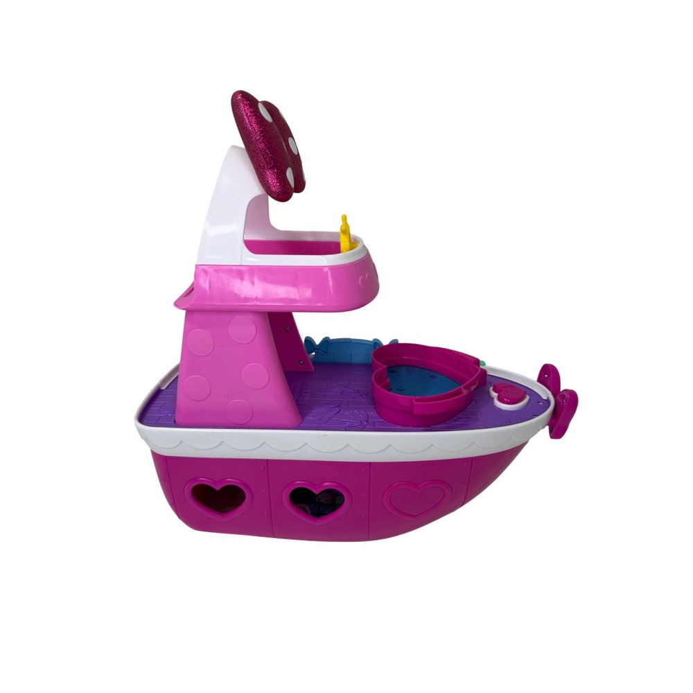 Disney Junior Minnie Mouse Bowdazzling Yacht Boat Sounds And Lights Boat Only - Picture 2 of 10
